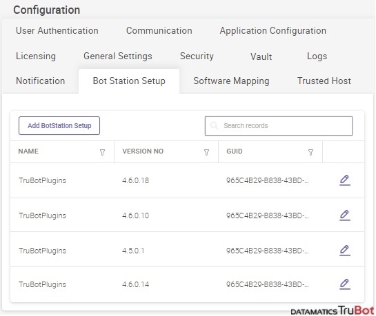 Go Bot Station Settings